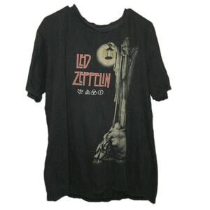 LED ZEPPELIN HERMIT ZOSO BLACK MENS T SHIRT ROCK N ROLL SIZE XL 🔥